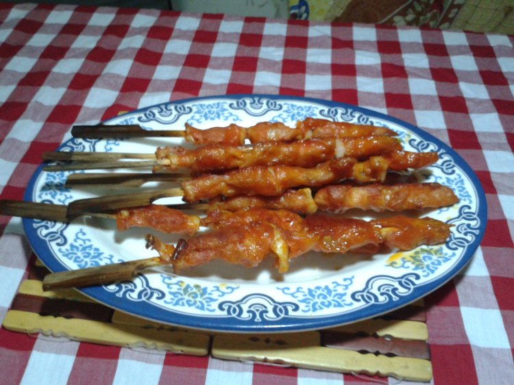 烤骨肉相连串的做法步骤8